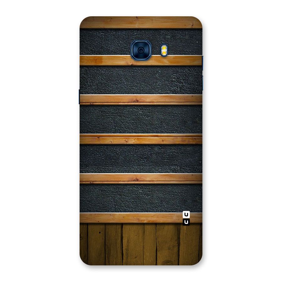 Wood Design Back Case for Galaxy C7 Pro