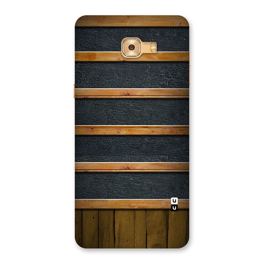 Wood Design Back Case for Galaxy C9 Pro