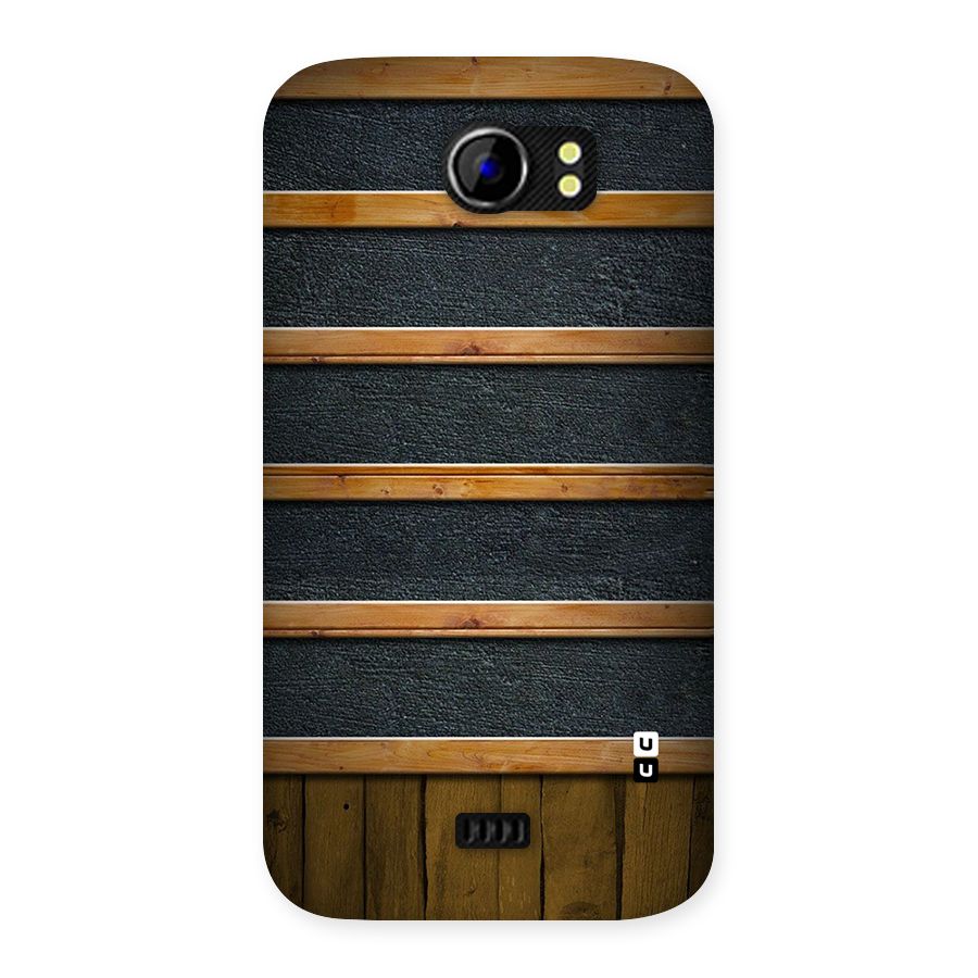 Wood Design Back Case for Micromax Canvas 2 A110