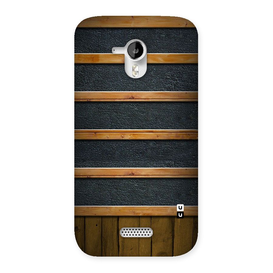 Wood Design Back Case for Micromax Canvas HD A116