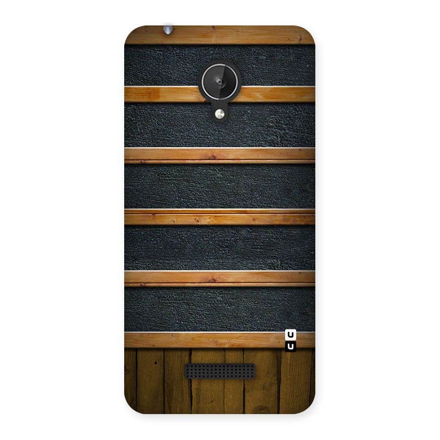 Wood Design Back Case for Micromax Canvas Spark Q380