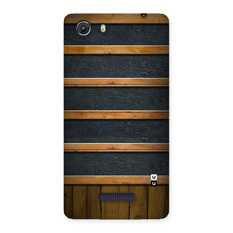 Wood Design Back Case for Micromax Unite 3