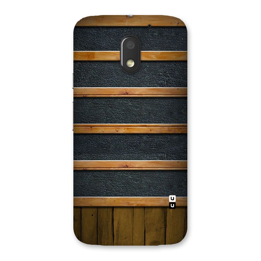 Wood Design Back Case for Moto E3 Power