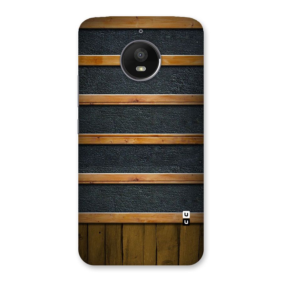 Wood Design Back Case for Moto E4 Plus