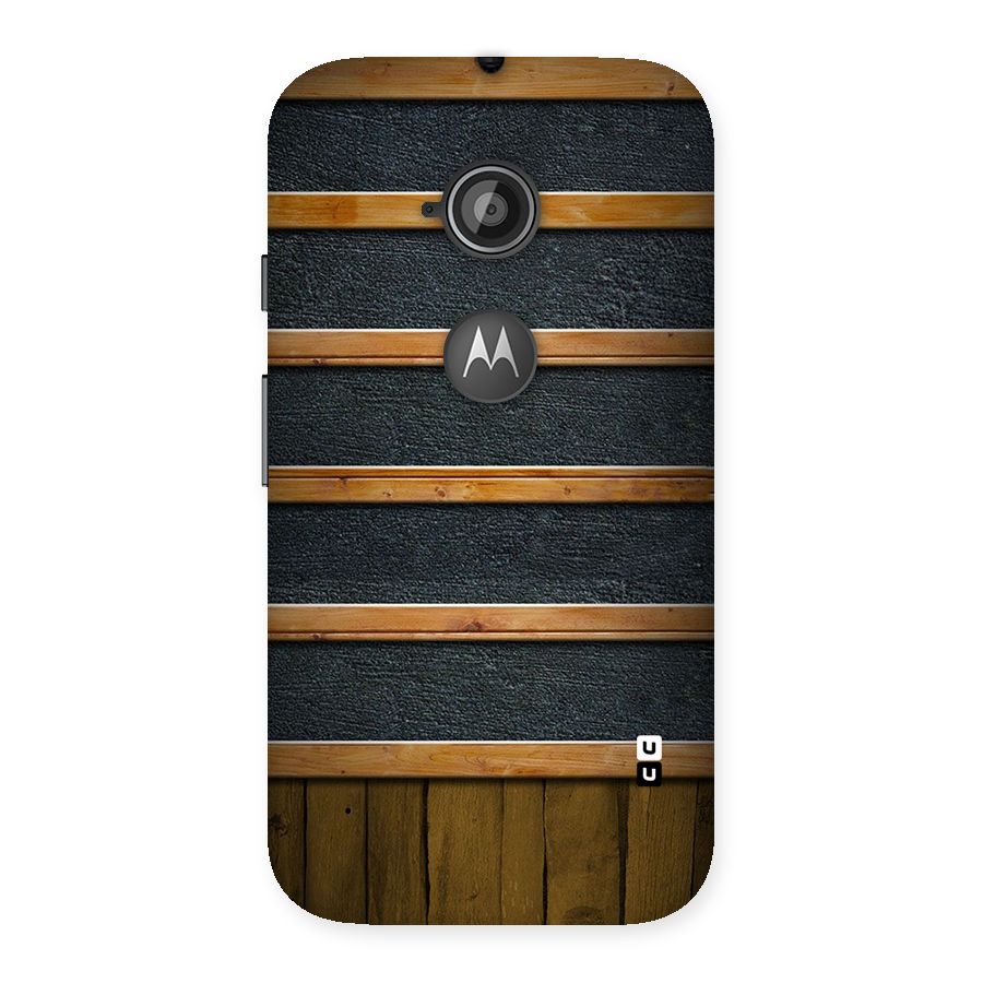 Wood Design Back Case for Moto E 2nd Gen