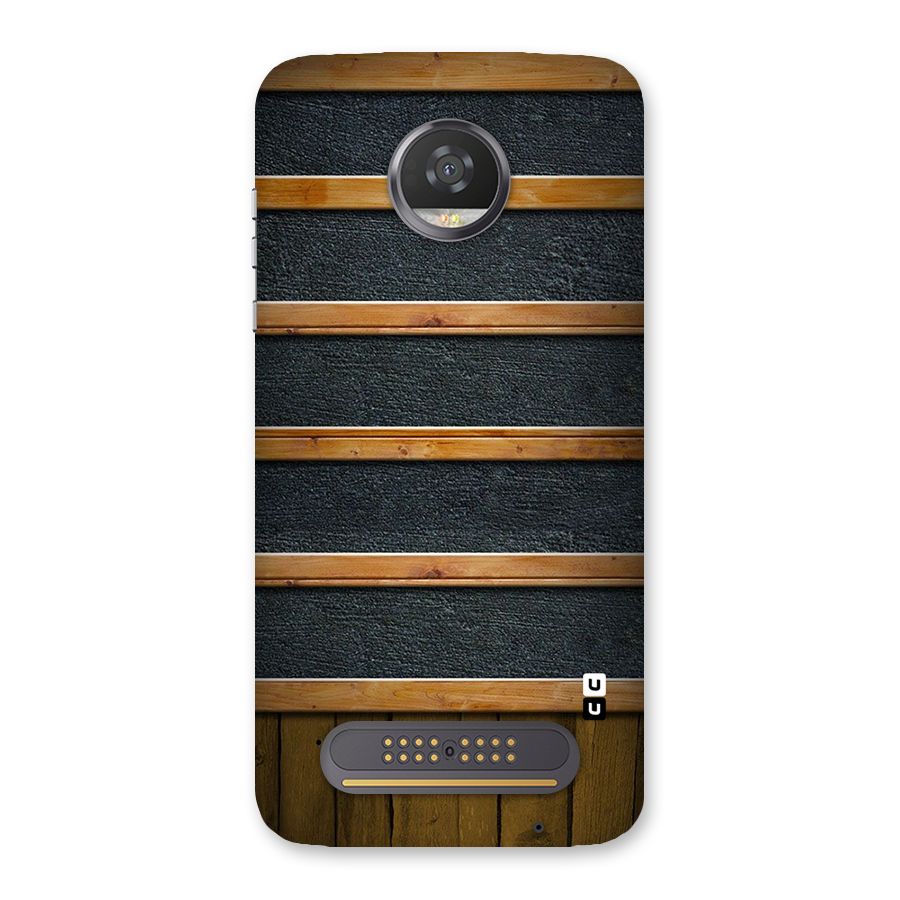 Wood Design Back Case for Moto Z2 Play