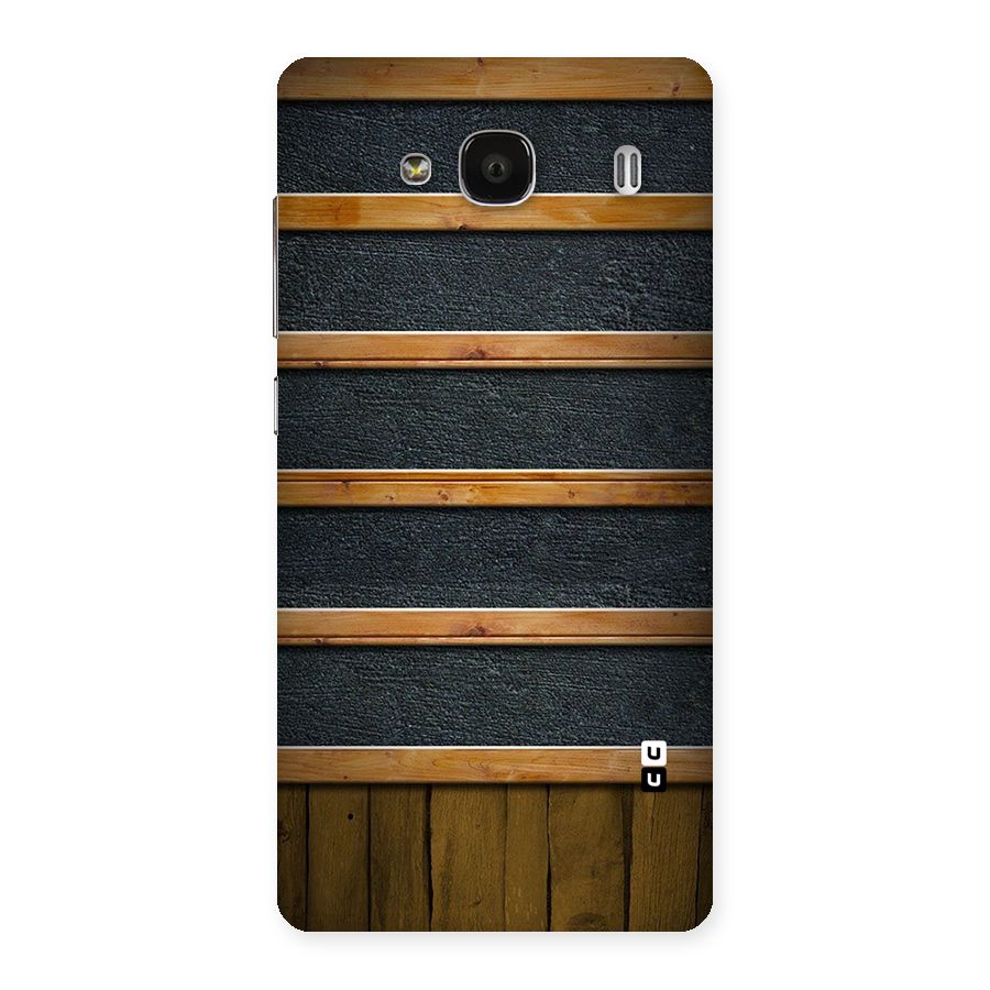 Wood Design Back Case for Redmi 2 Prime