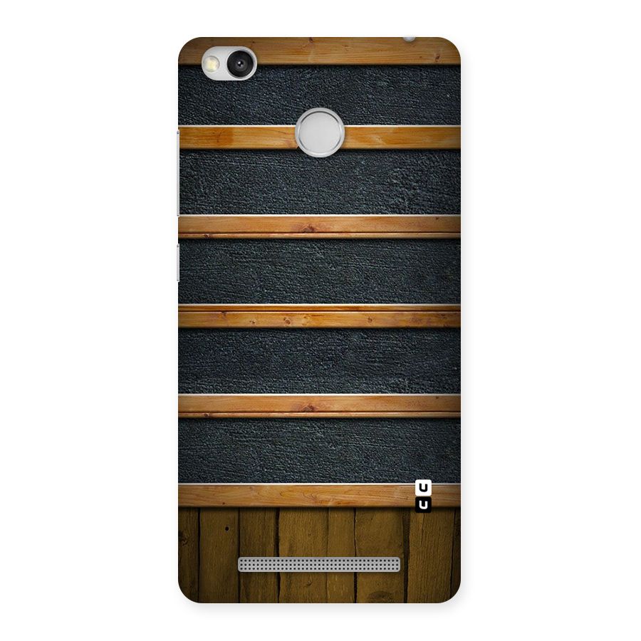 Wood Design Back Case for Redmi 3S Prime