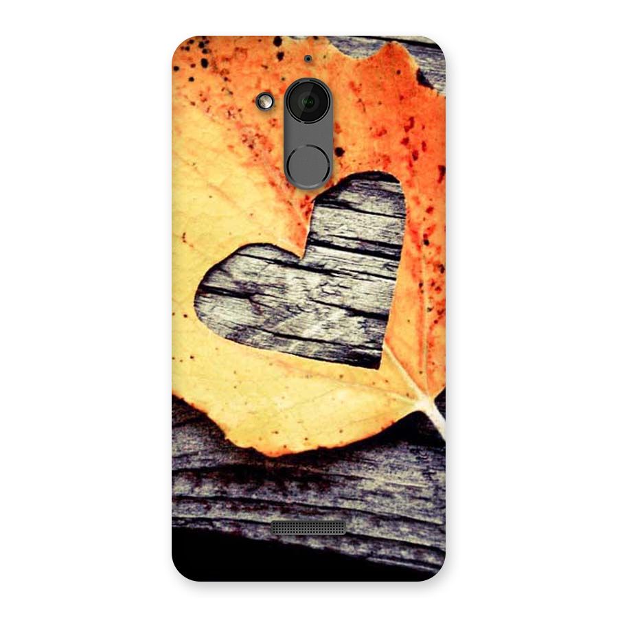 Wood Heart Leaf Back Case for Coolpad Note 5