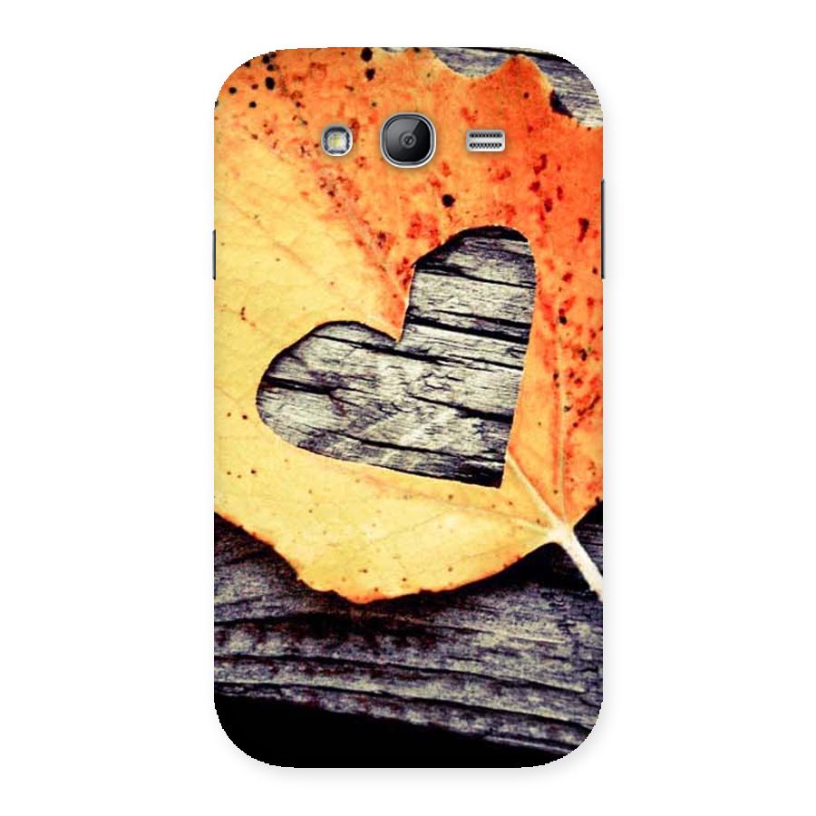 Wood Heart Leaf Back Case for Galaxy Grand Neo