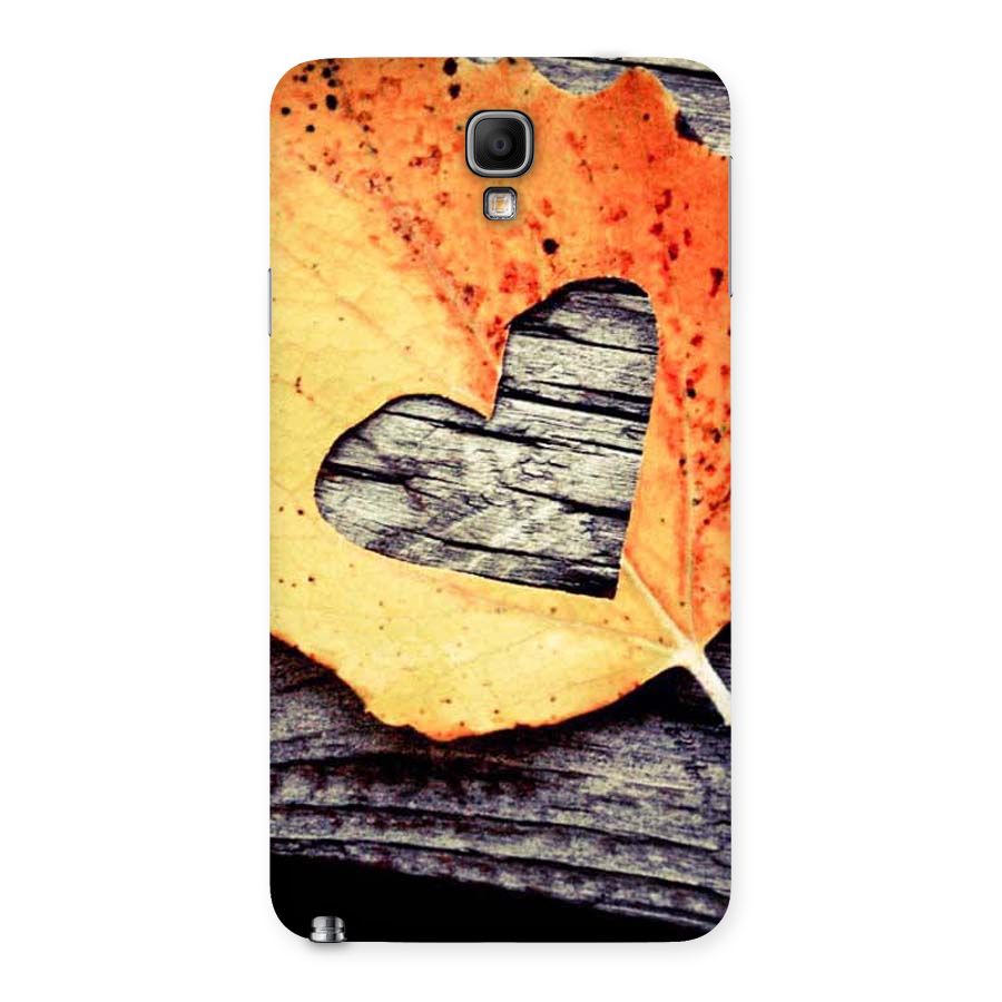 Wood Heart Leaf Back Case for Galaxy Note 3 Neo