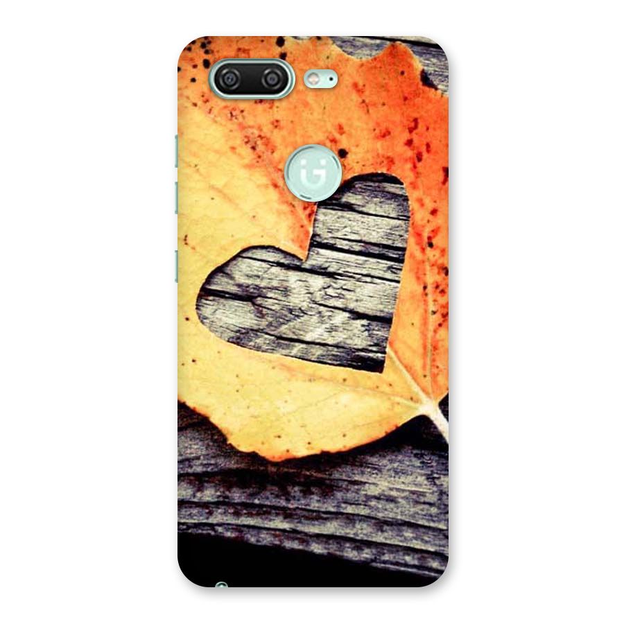 Wood Heart Leaf Back Case for Gionee S10