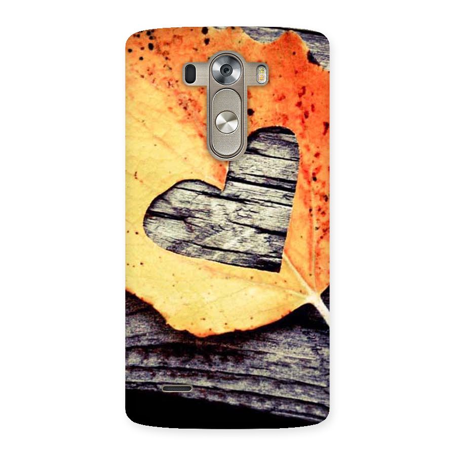 Wood Heart Leaf Back Case for LG G3