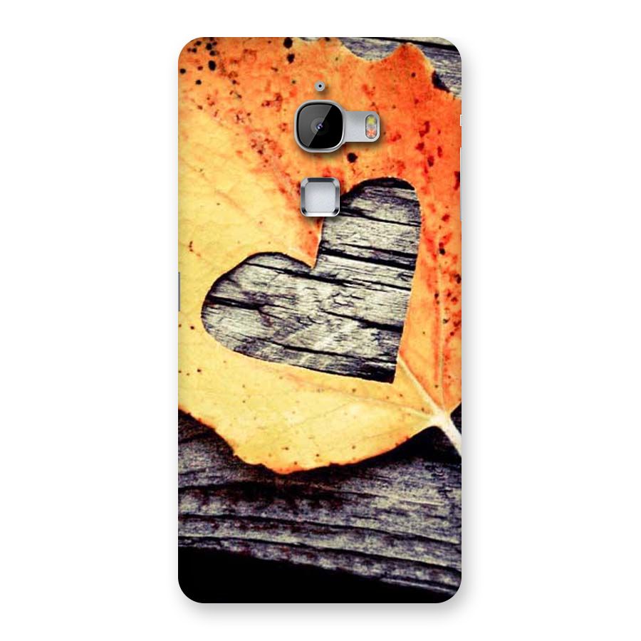 Wood Heart Leaf Back Case for LeTv Le Max