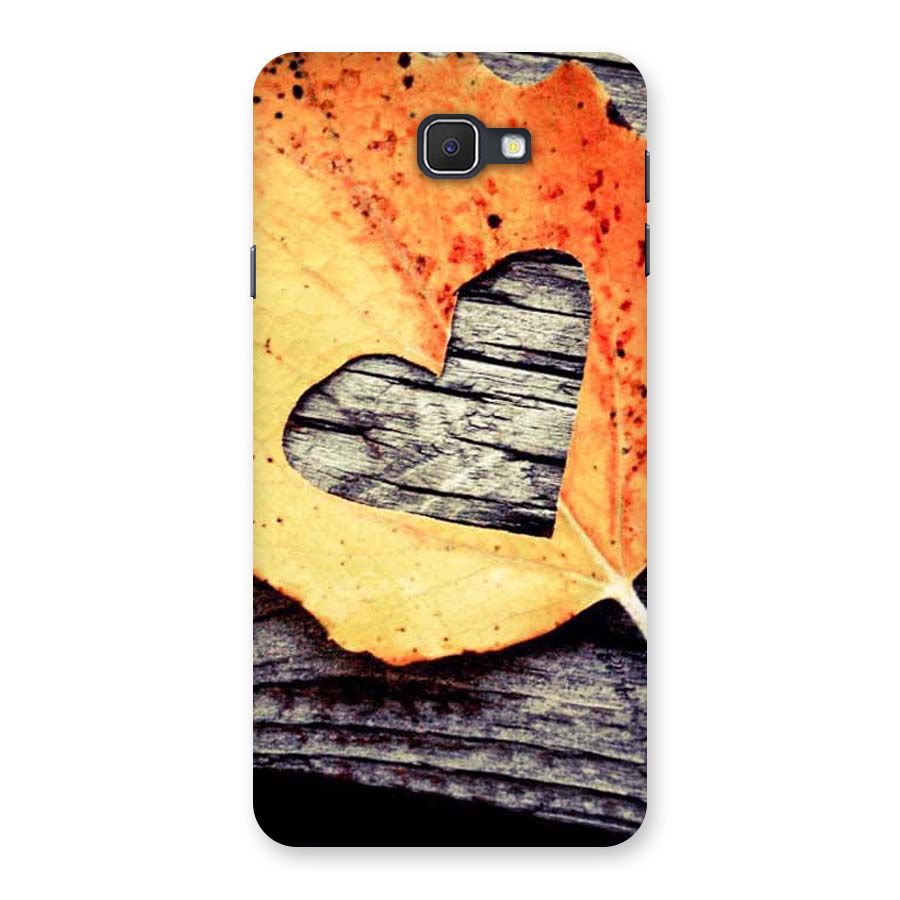Wood Heart Leaf Back Case for Samsung Galaxy J7 Prime