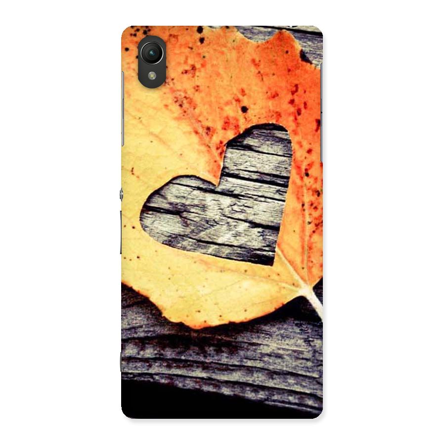 Wood Heart Leaf Back Case for Sony Xperia Z2