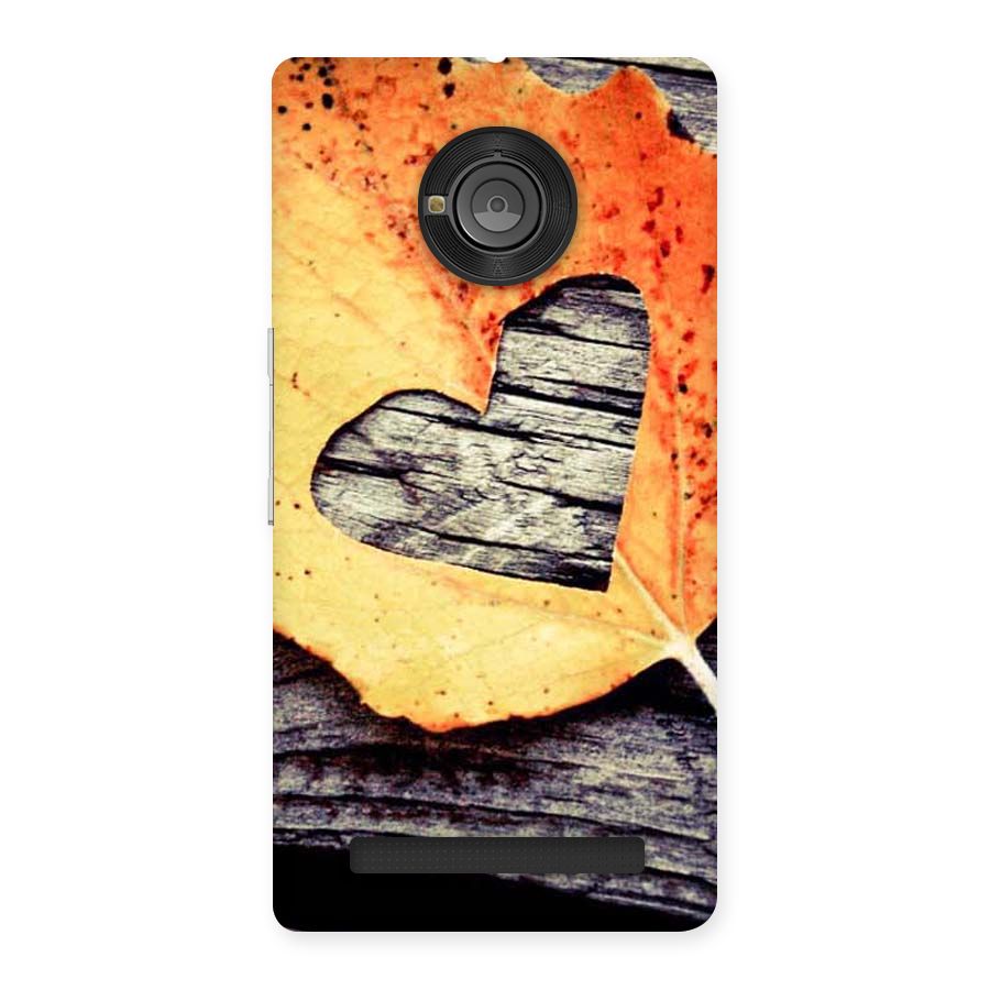 Wood Heart Leaf Back Case for Yu Yuphoria