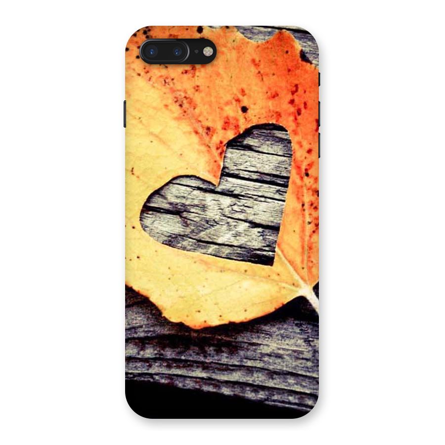 Wood Heart Leaf Back Case for iPhone 7 Plus