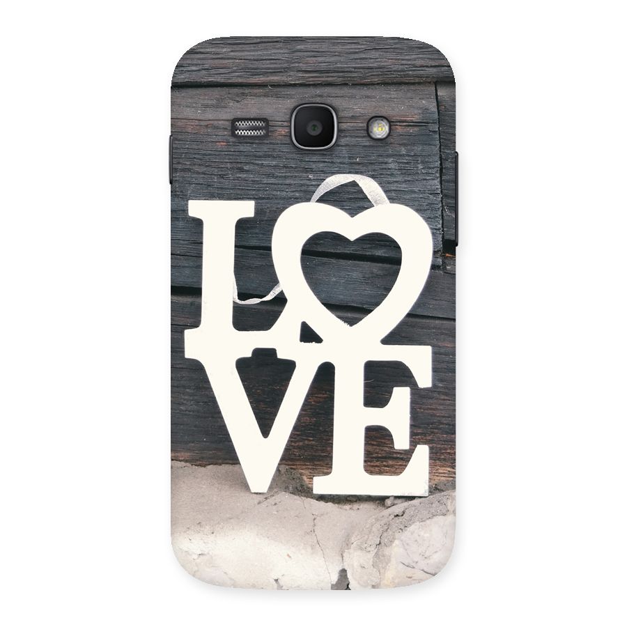 Wood Love Lock Back Case for Galaxy Ace 3