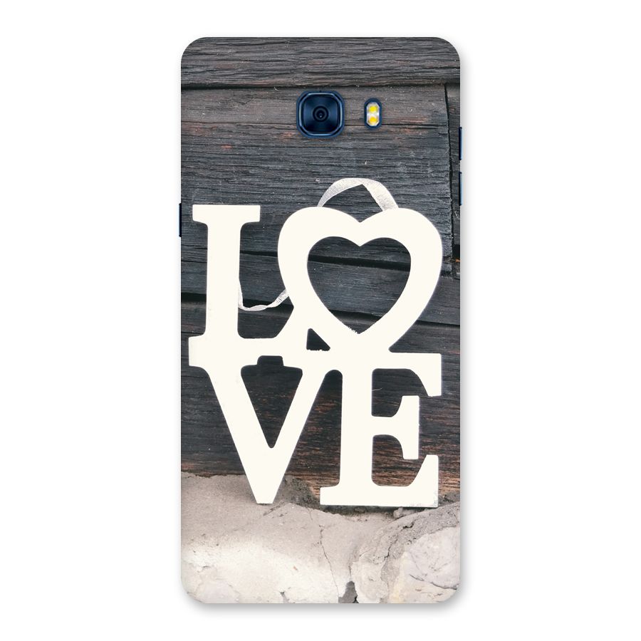 Wood Love Lock Back Case for Galaxy C7 Pro