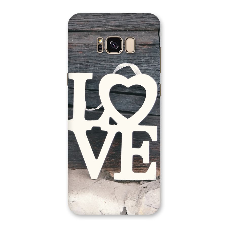 Wood Love Lock Back Case for Galaxy S8 Plus