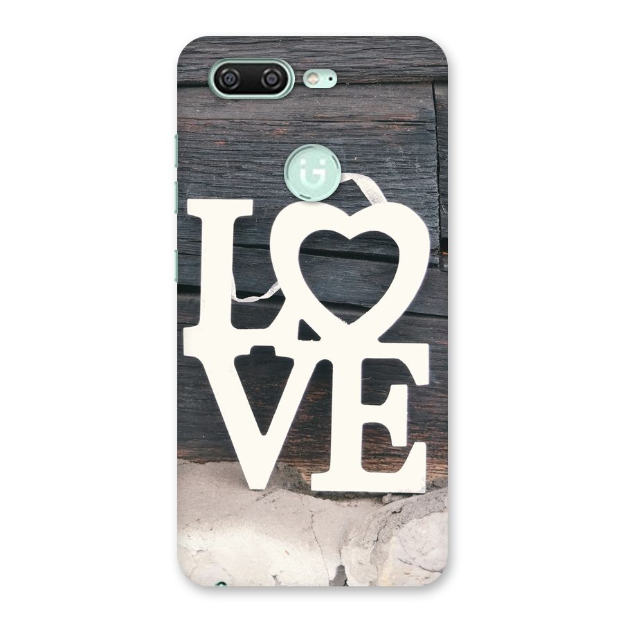 Wood Love Lock Back Case for Gionee S10