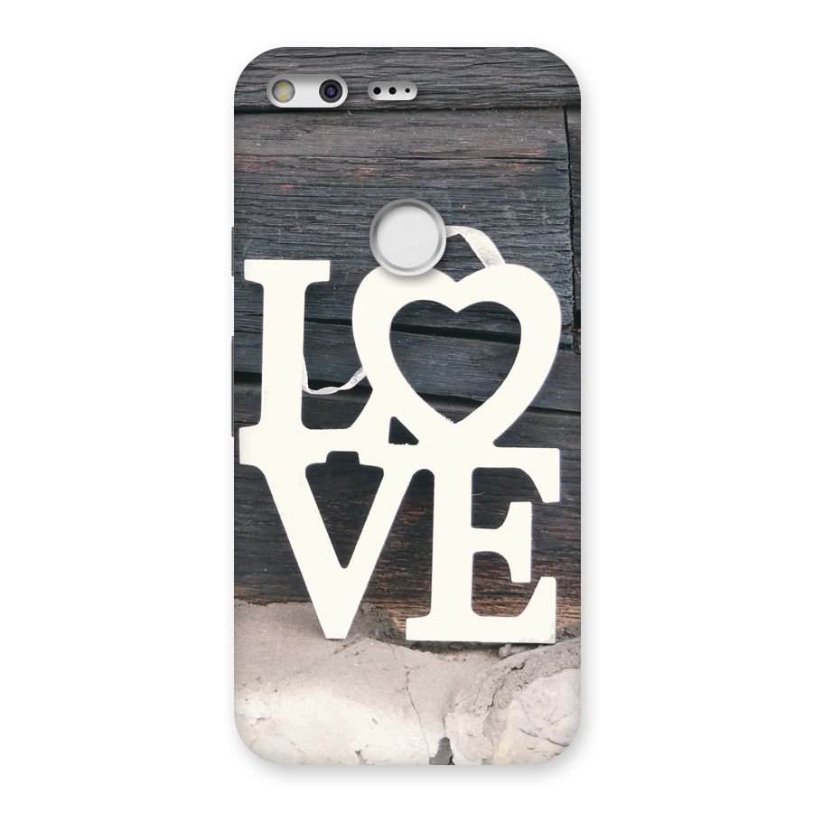 Wood Love Lock Back Case for Google Pixel