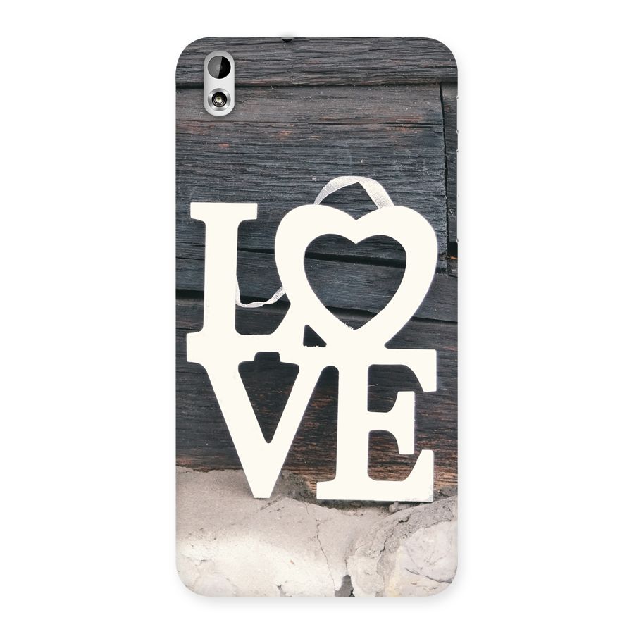 Wood Love Lock Back Case for HTC Desire 816g