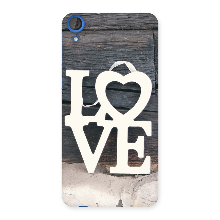 Wood Love Lock Back Case for HTC Desire 820