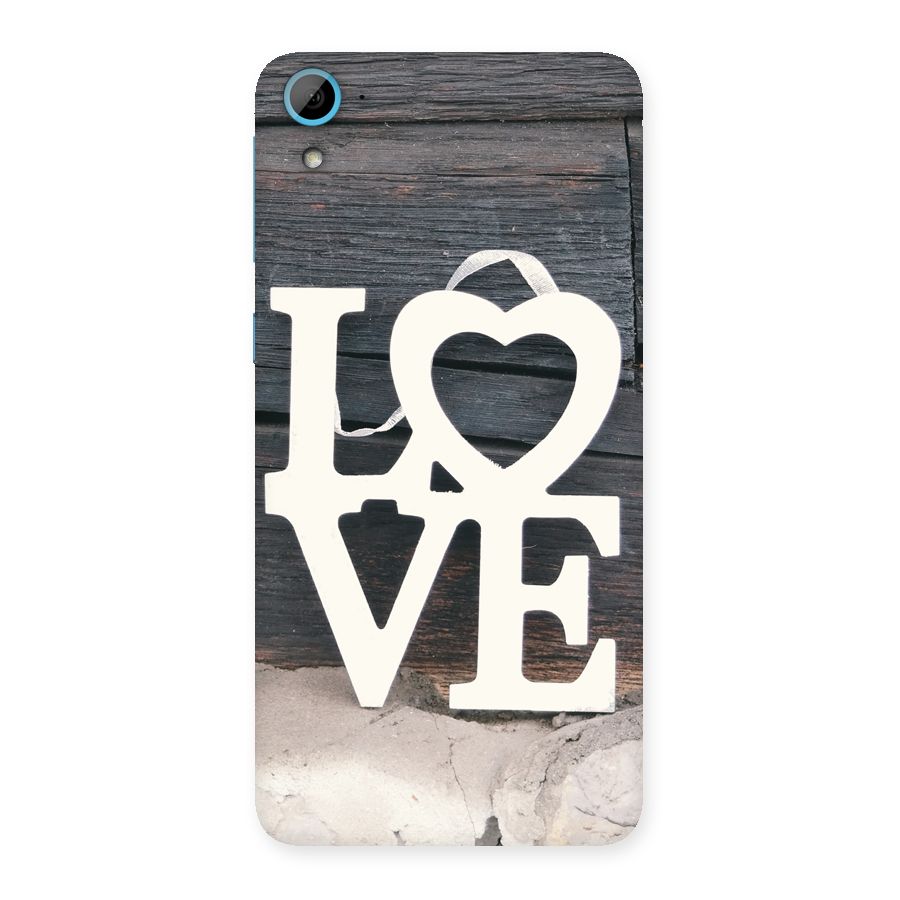 Wood Love Lock Back Case for HTC Desire 826