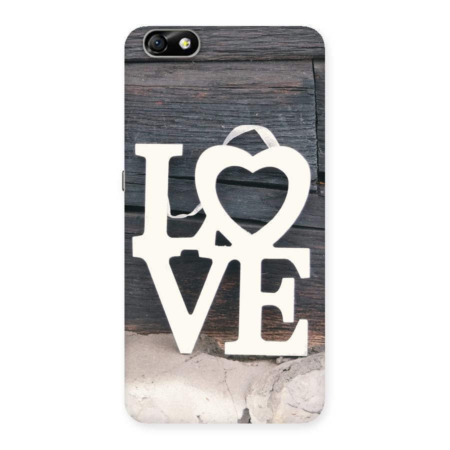 Wood Love Lock Back Case for Honor 4X