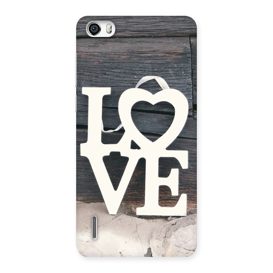 Wood Love Lock Back Case for Honor 6