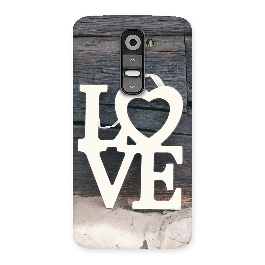 Wood Love Lock Back Case for LG G2
