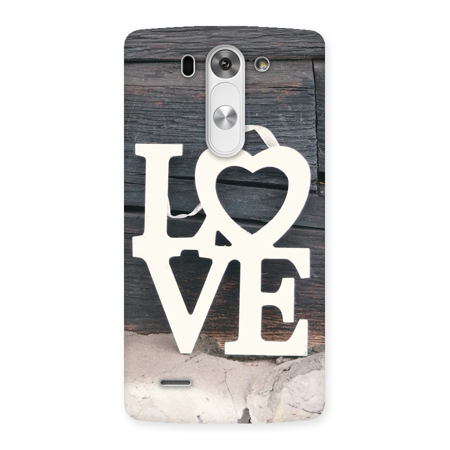 Wood Love Lock Back Case for LG G3 Mini