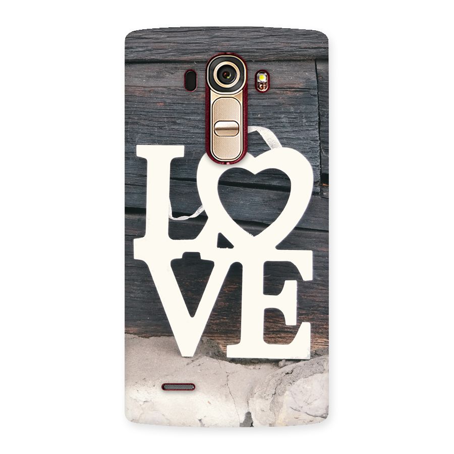 Wood Love Lock Back Case for LG G4