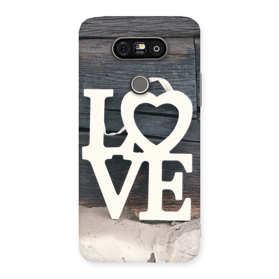 Wood Love Lock Back Case for LG G5
