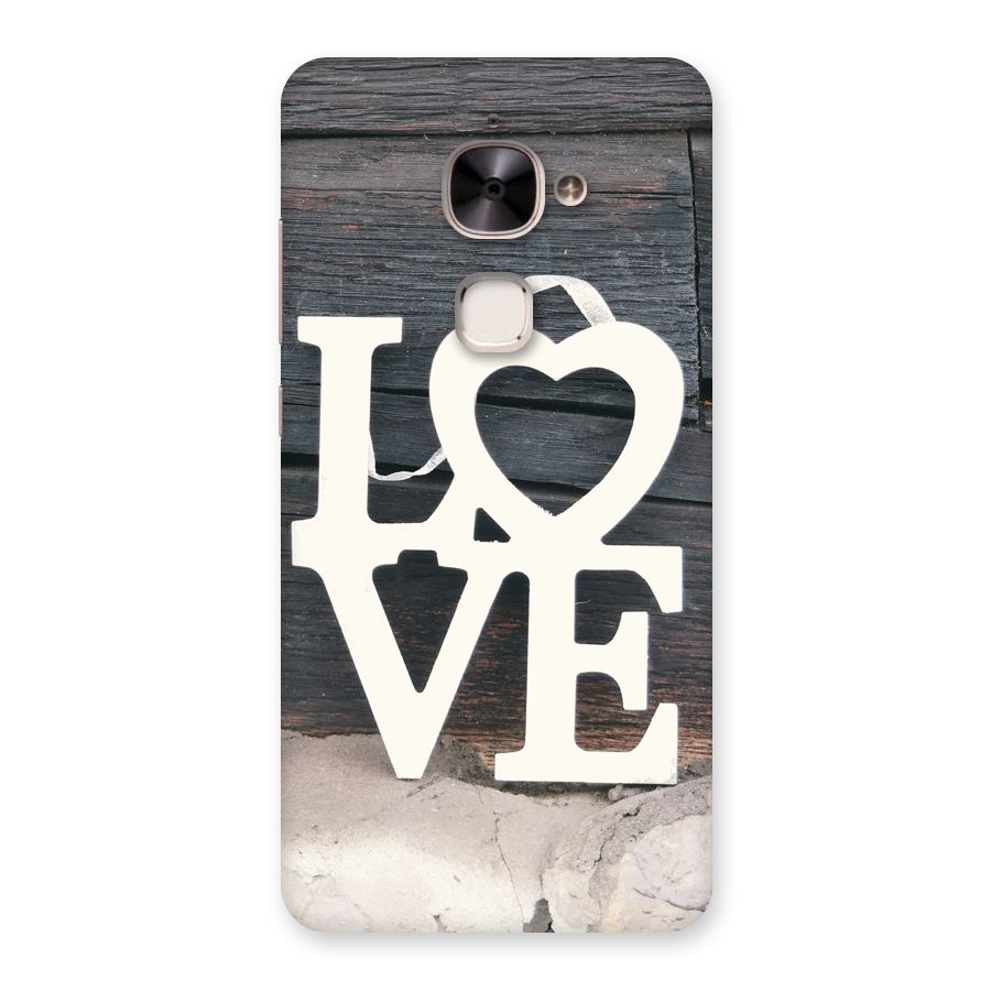 Wood Love Lock Back Case for Le 2