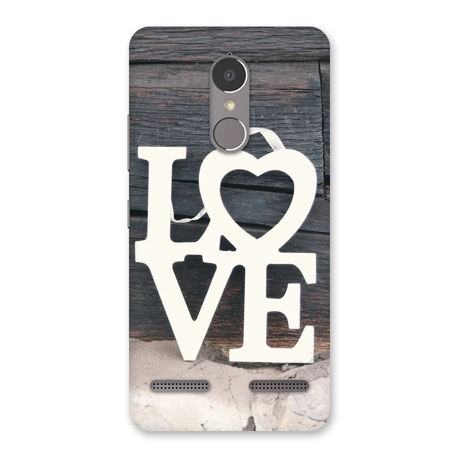 Wood Love Lock Back Case for Lenovo K6