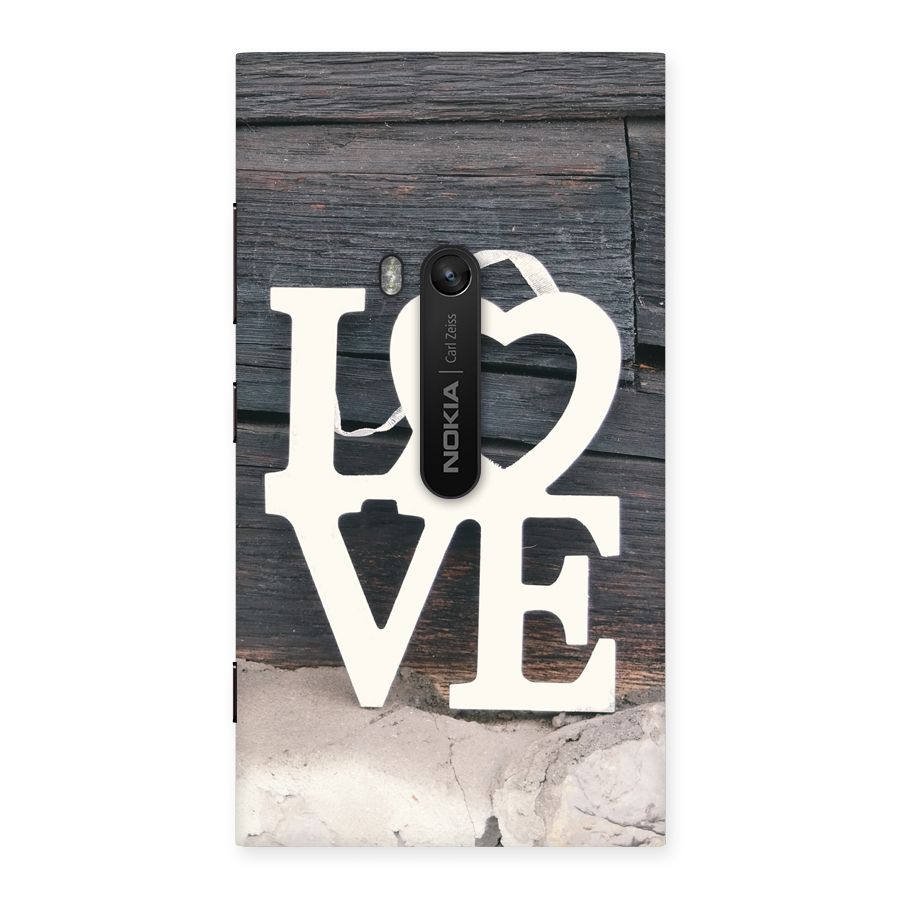 Wood Love Lock Back Case for Lumia 920
