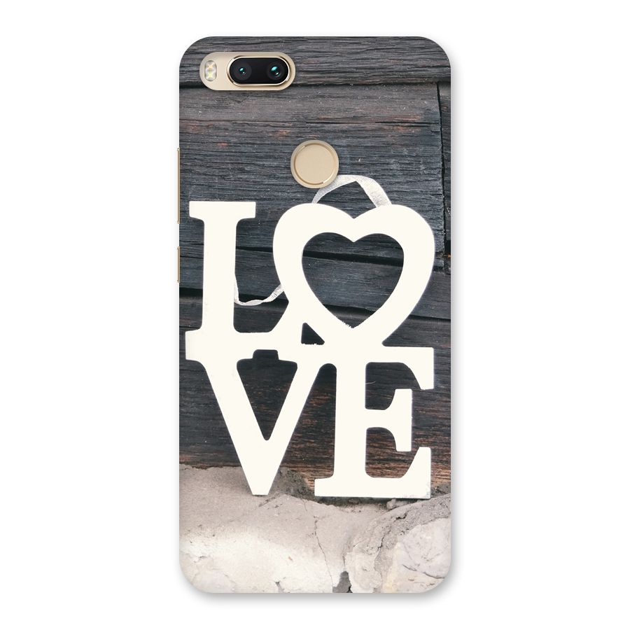 Wood Love Lock Back Case for Mi A1