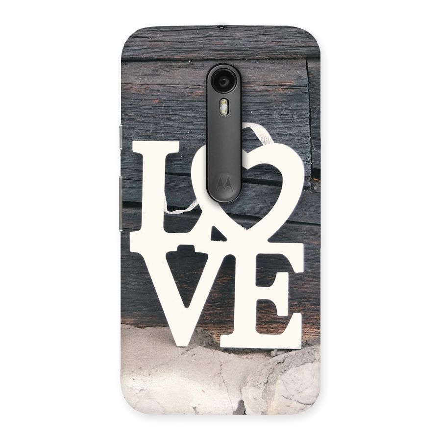 Wood Love Lock Back Case for Moto G3