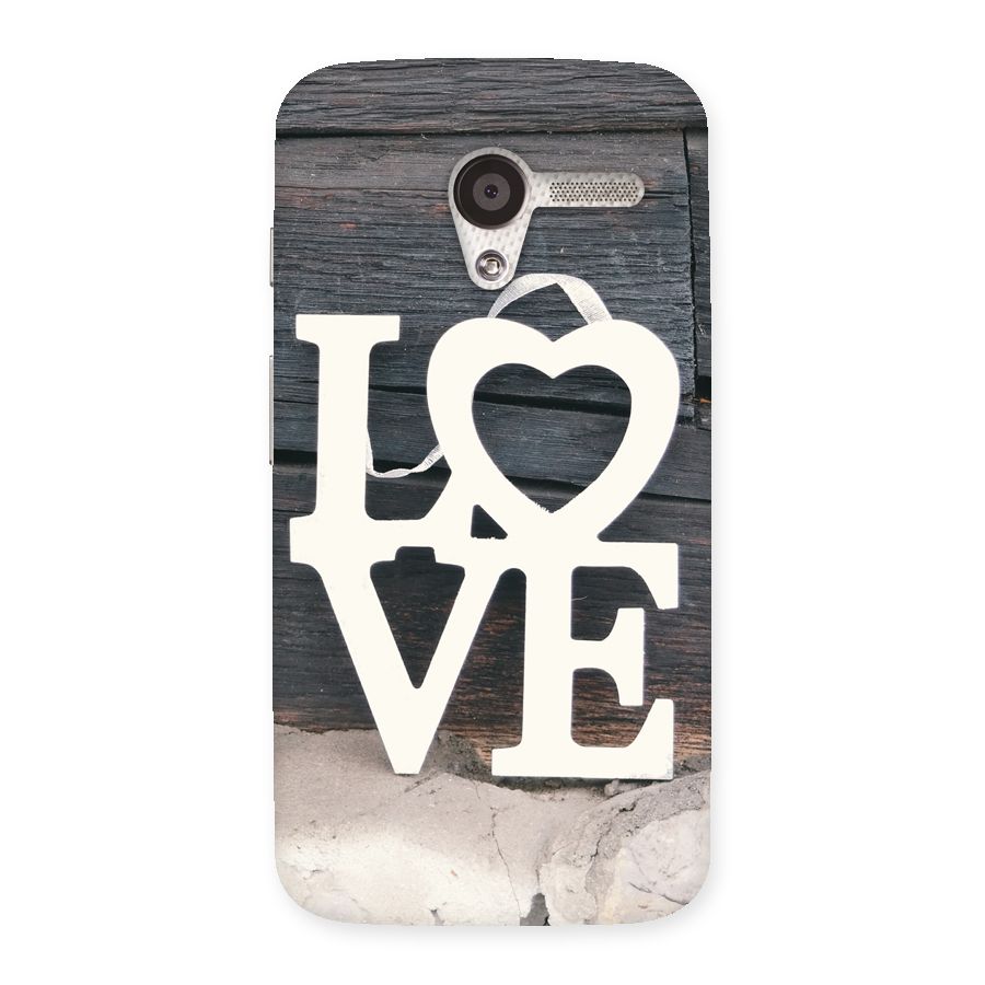 Wood Love Lock Back Case for Moto X
