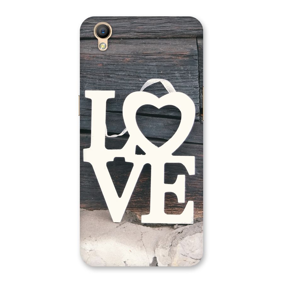 Wood Love Lock Back Case for Oppo A37