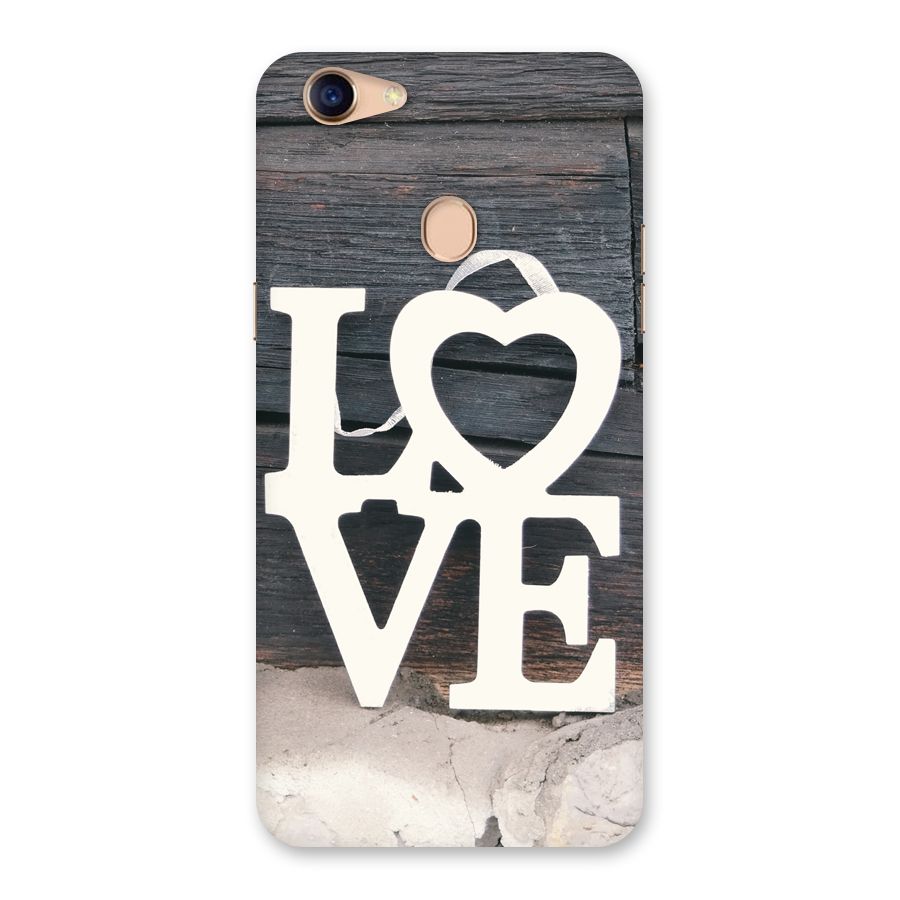Wood Love Lock Back Case for Oppo F5