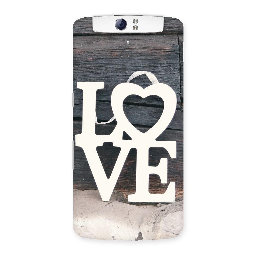 Wood Love Lock Back Case for Oppo N1