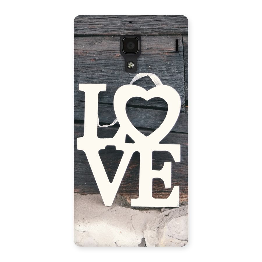 Wood Love Lock Back Case for Redmi 1S