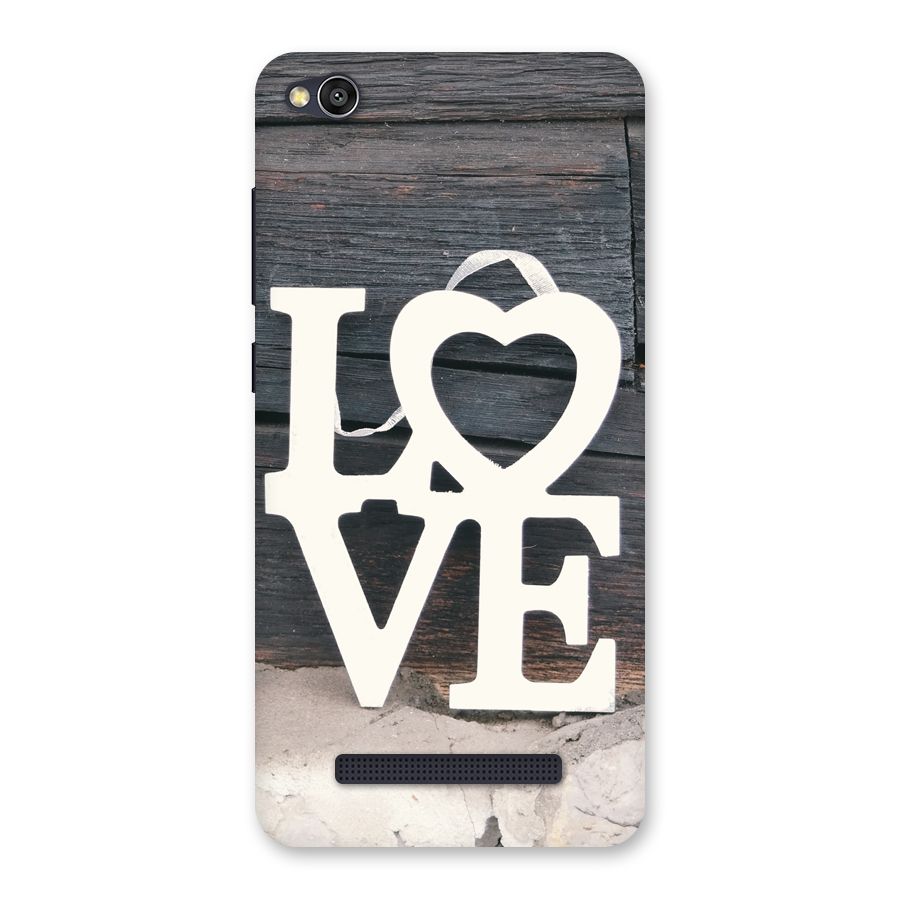 Wood Love Lock Back Case for Redmi 4A