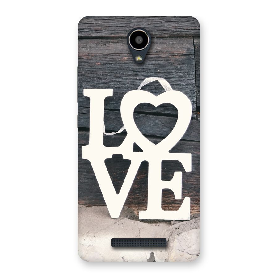 Wood Love Lock Back Case for Redmi Note 2