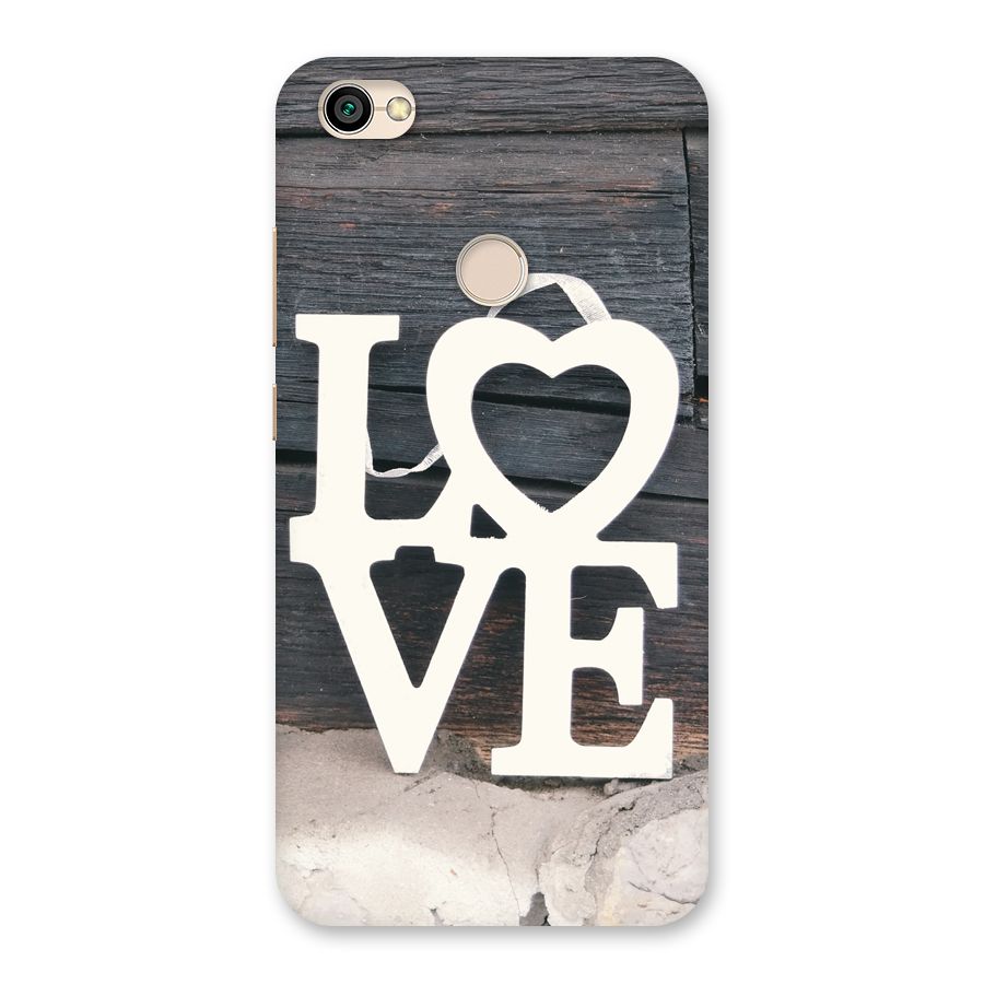 Wood Love Lock Back Case for Redmi Y1 2017