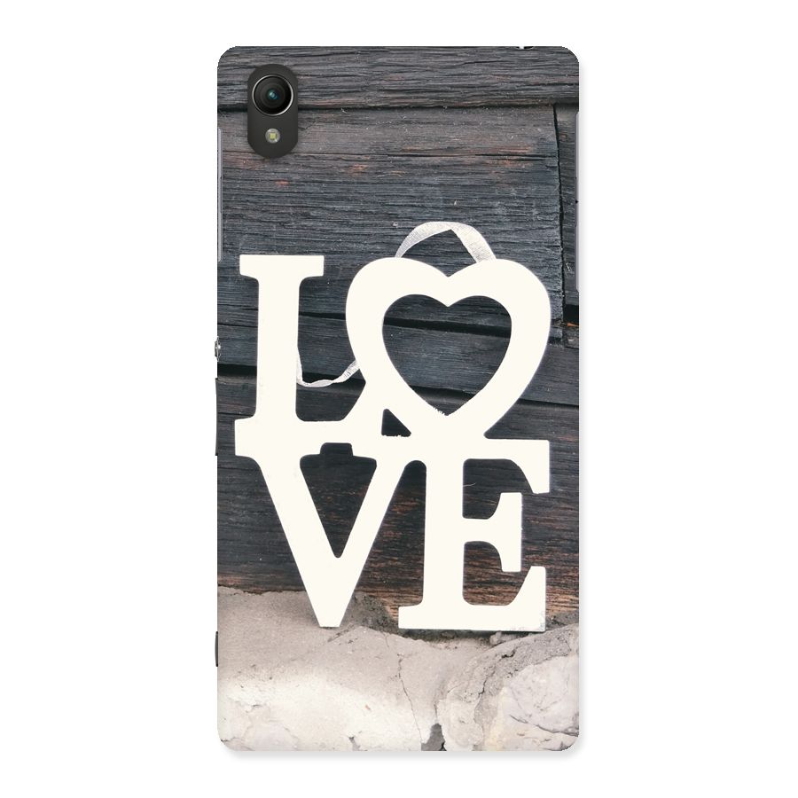 Wood Love Lock Back Case for Sony Xperia Z2
